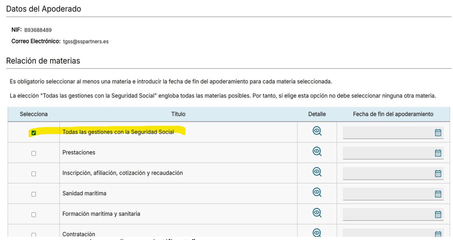 poder22 tgss materia